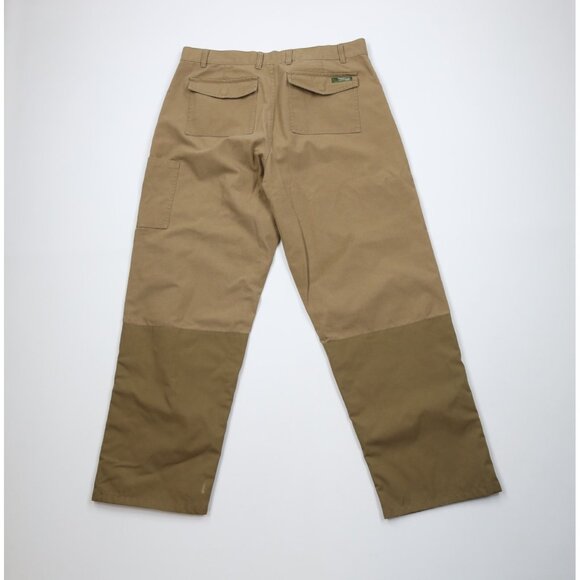 Vintage Gander Mountain Mens 38x32 Faded Canvas Wide Leg Field Brush Pants Brown - Picture 10 of 14